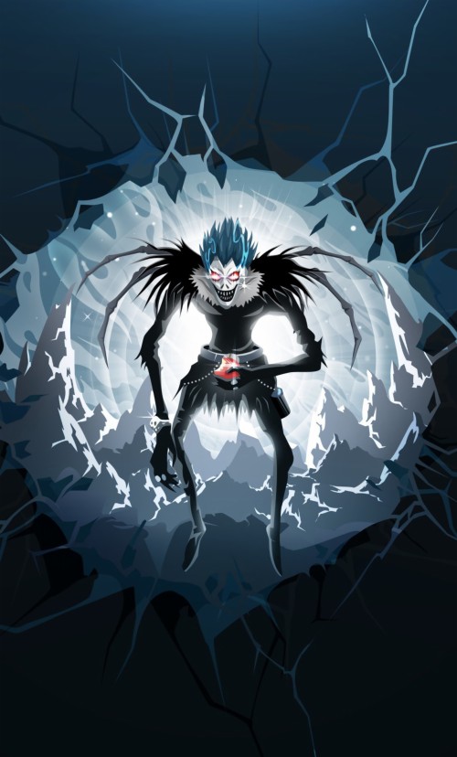 Death Note Wallpaper Anime Cartoon Fictional Character Comics Fiction Artwork Games Black Hair Wallpaperkiss