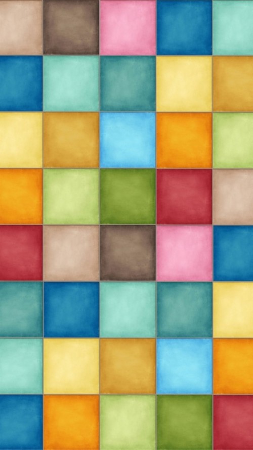 Iphone 6壁紙hd パターン ターコイズ 黄 色合いと色合い オレンジ カラフル 繊維 設計 対称 平方 Wallpaperkiss