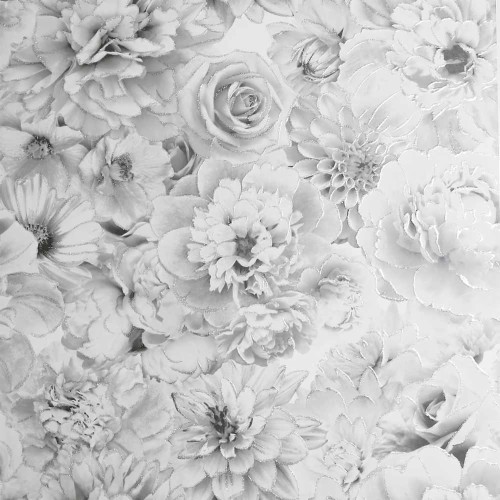 灰色の壁紙 白い 黒と白 パターン モノクローム モノクロ写真 花 花柄 花弁 設計 工場 Wallpaperkiss