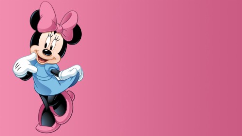 ミニーマウスの壁紙 漫画 アニメ ピンク アニメーション 架空の人物 図 Wallpaperkiss