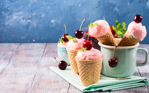 アイスクリーム壁紙 食物 アイスクリーム ジェラート デザート サンデー 皿 アイスクリームコーン Wallpaperkiss