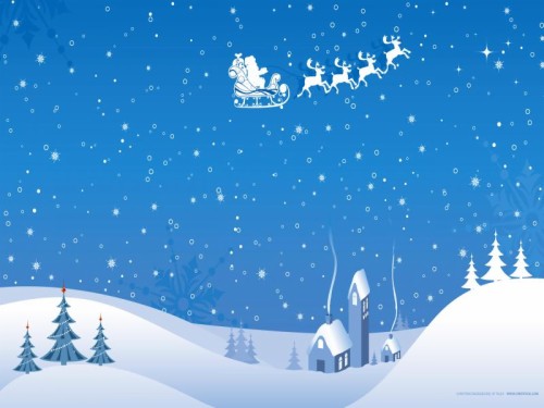 クリスマスデスクトップ壁紙 冬 雪 空 クリスマス イブ 木 霜 凍結 サンタクロース クリスマス 架空の人物 Wallpaperkiss
