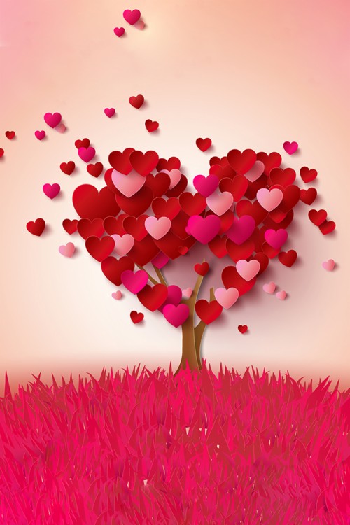 ハートの壁紙のhd 心臓 ピンク 赤 花弁 バレンタイン デー 愛 工場 花 心臓 Wallpaperkiss