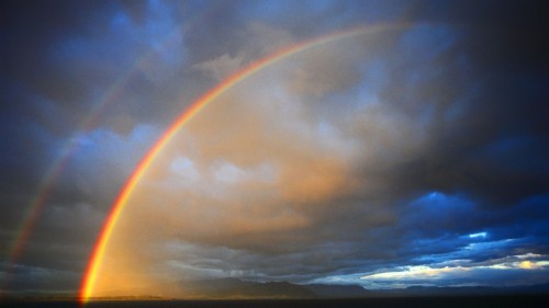 雨の壁紙のhd 空 虹 雲 雰囲気 昼間 地平線 イブニング Wallpaperkiss