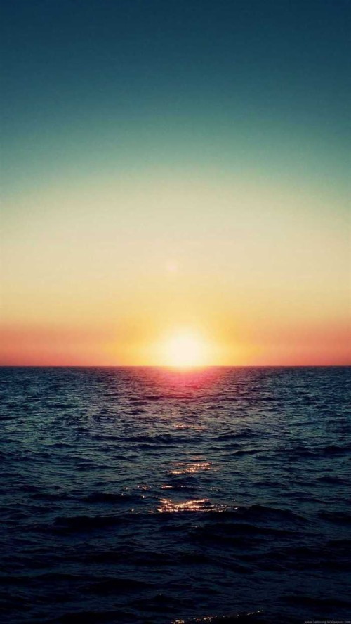 日の出の壁紙 地平線 空 海 海洋 日の出 日没 穏やかな 水 残照 音 Wallpaperkiss