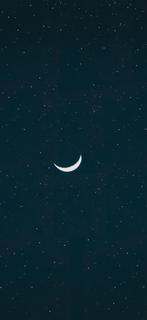 Android壁紙hd 1080p 三日月 雰囲気 空 自然 黒 月光 昼間 天体 月 Wallpaperkiss