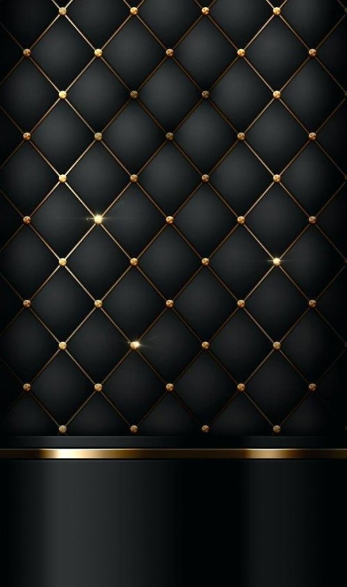 ブラックゴールドの壁紙 黒 パターン 金属 設計 天井 タイル グリル ガス Wallpaperkiss