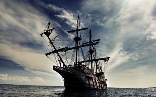 海賊船の壁紙 帆船 ボート 車両 輸送する ガレオン船 Barquentine Wallpaperkiss