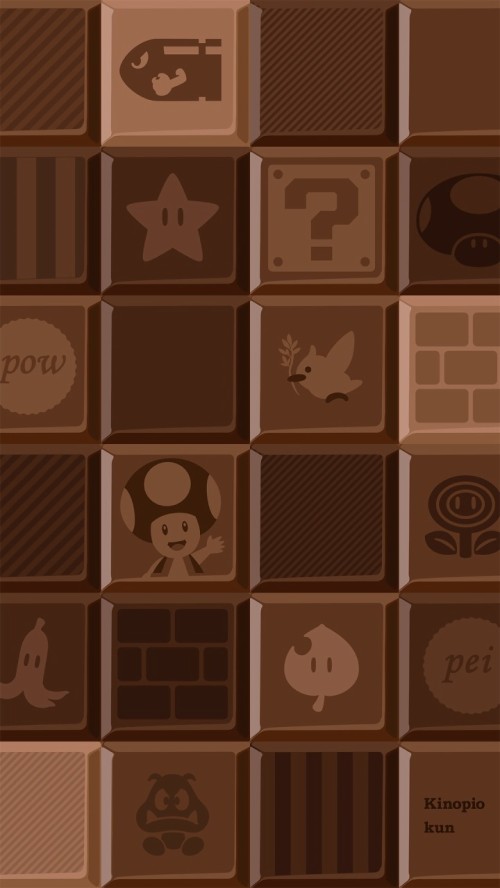 新しい携帯壁紙 褐色 チョコレート チョコレートバー ゲーム パターン 平方 フローリング Wallpaperkiss