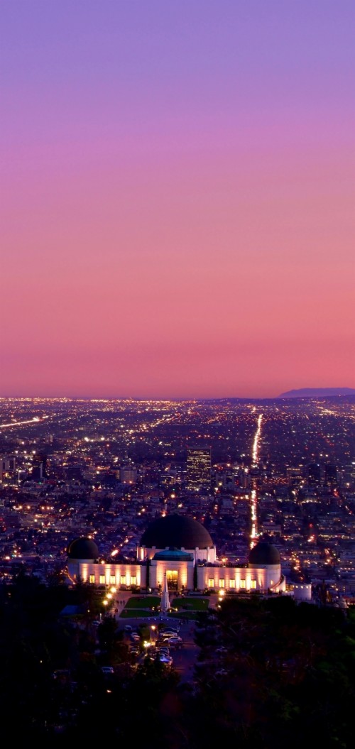 ロサンゼルスの壁紙 空 都市の景観 首都圏 市街地 市 地平線 ピンク Wallpaperkiss