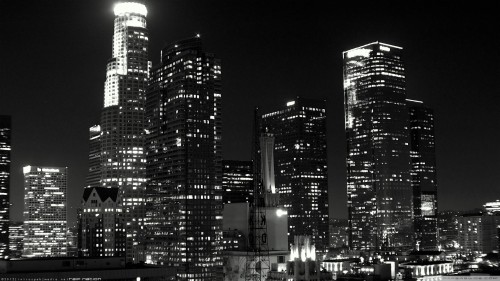 ロサンゼルスの壁紙 都市の景観 市 超高層ビル 首都圏 市街地 スカイライン 高層ビル 夜 Wallpaperkiss