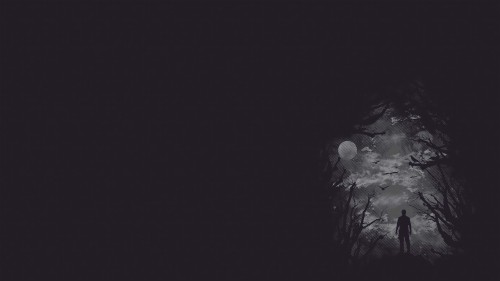 シンプルな黒の壁紙 黒 闇 黒と白 空 雰囲気 木 モノクローム モノクロ写真 夜 写真撮影 Wallpaperkiss