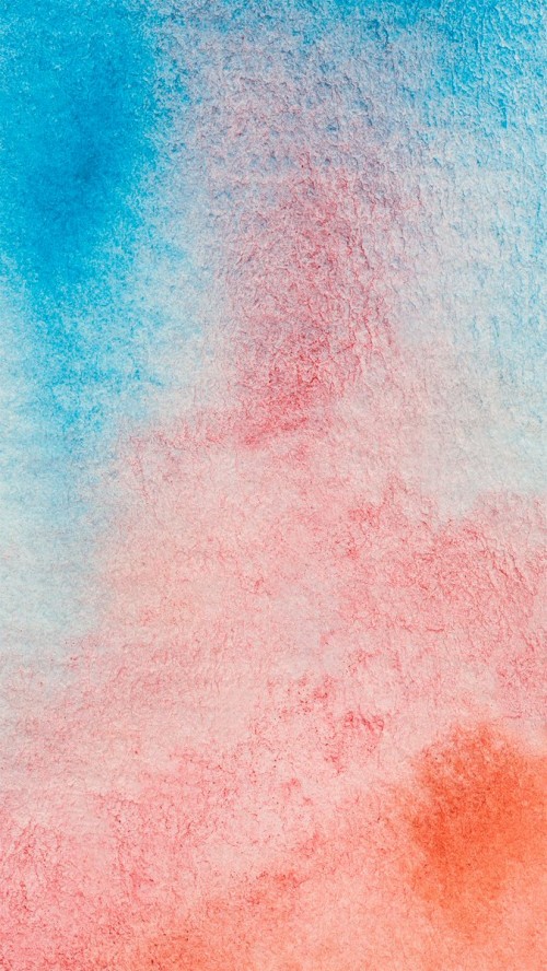 Iphoneホーム画面の壁紙 ピンク 青い 赤 ターコイズ 空 パターン 水彩絵の具 ターコイズ 桃 Wallpaperkiss