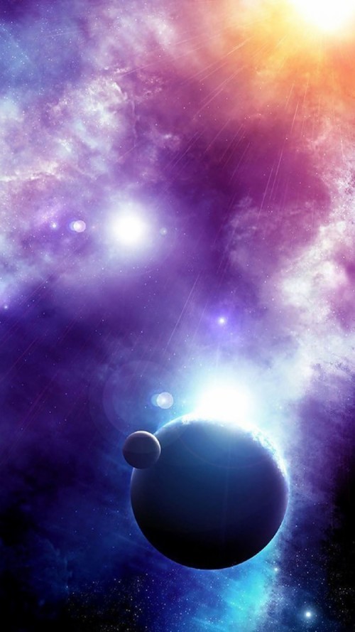 宇宙のiphoneの壁紙 宇宙 天体 雰囲気 空 宇宙 スペース 紫の 銀河 図 Wallpaperkiss
