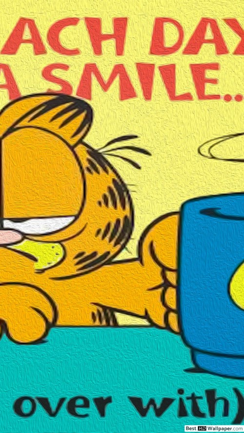 Garfield Wallpaper Yellow Fiction Comics Font Fictional Character Illustration Comic Book Wallpaperkiss