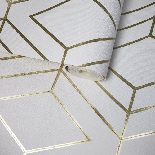 白と金の壁紙 天井 建築 ライン 設計 パターン パターン 論文 Wallpaperkiss