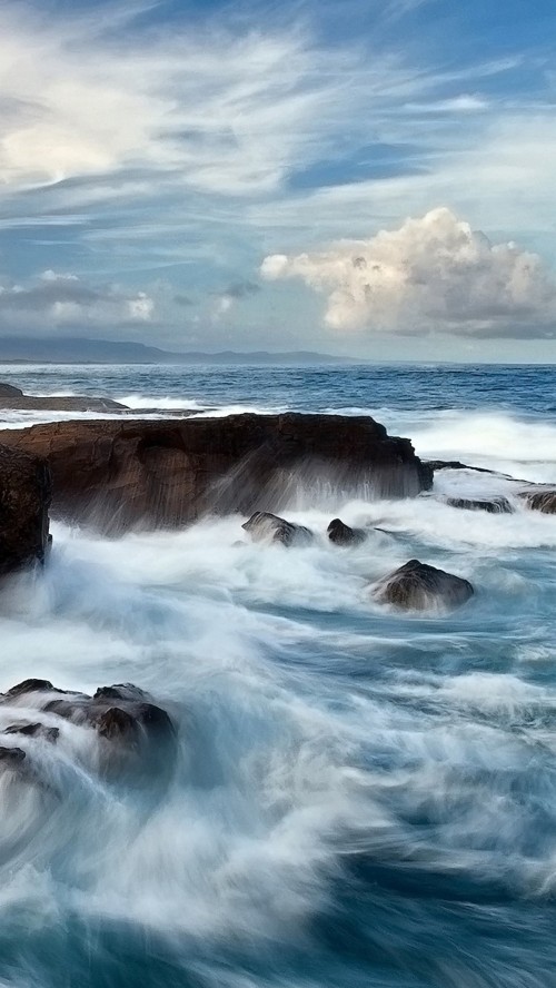 Iphoneの移動壁紙 水域 波 自然 海 空 自然の風景 海洋 水 風の波 岸 Wallpaperkiss