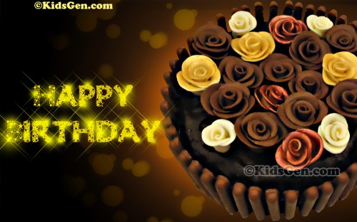 Joyeux Anniversaire Fond D Ecran Hd Gateau Au Chocolat Glacage Gateau Douceur Texte Jaune Cuisson Creme Au Beurre Cœur Dessert Wallpaperkiss