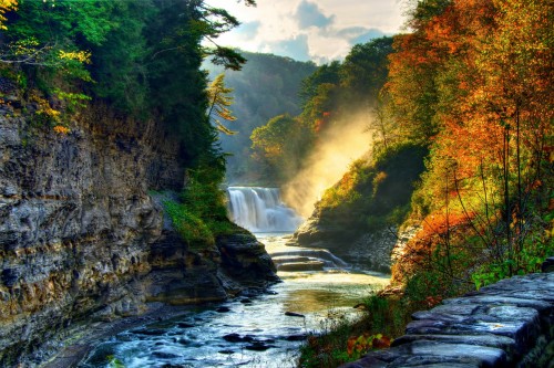 壁紙空気テルジュンhidup 自然の風景 自然 滝 水資源 水路 水 壁画 風景 壁紙 家具 Wallpaperkiss