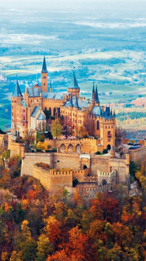 ドイツの壁紙 市 ペインティング 都市の景観 建物 建築 城 空 中世の建築 風景 Wallpaperkiss