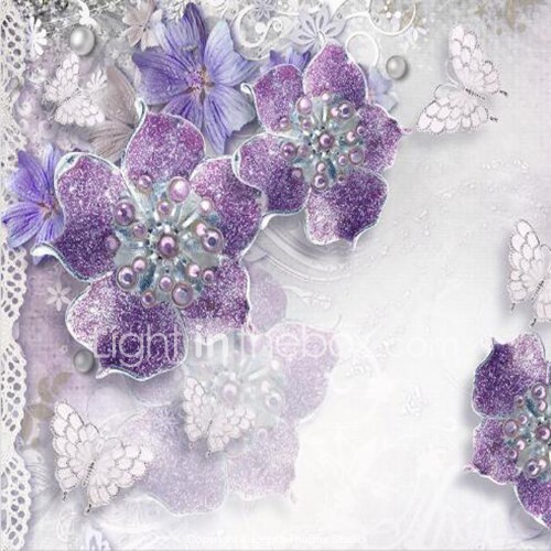 紫と銀の壁紙 紫の バイオレット ライラック ラベンダー 花 パターン 工場 ライラック 花柄 ビオラ Wallpaperkiss