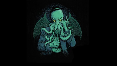 Cthulhu Wallpaper Green Illustration Organism Art Graphic Design Font Visual Arts Animation Fictional Character Darkness Wallpaperkiss