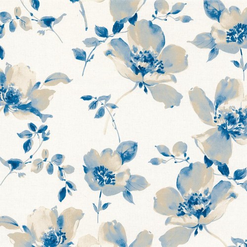 青い花の壁紙 パターン 設計 ライン 包装紙 Wallpaperkiss