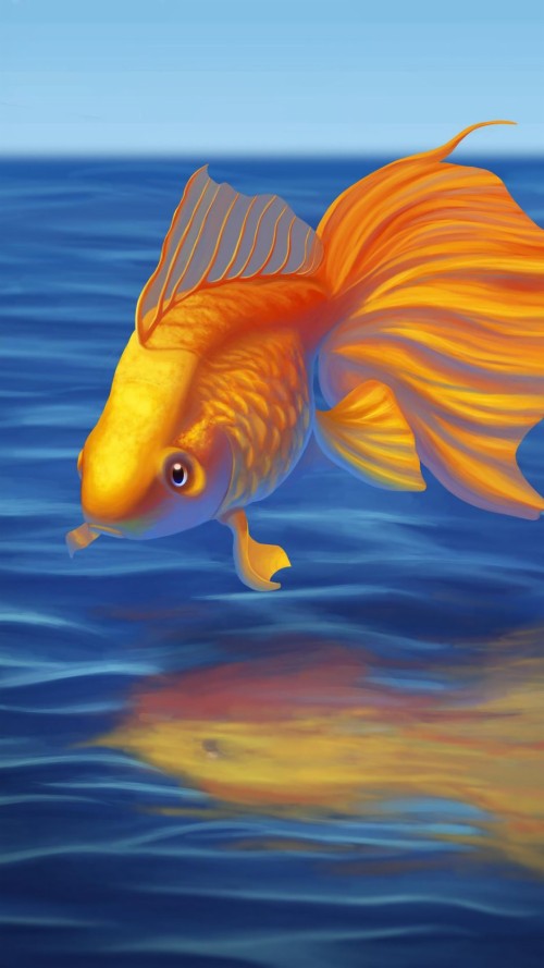 金魚の壁紙 魚 魚 金魚 海洋生物学 ペインティング フィーダーフィッシュ 水中 硬骨魚 Wallpaperkiss