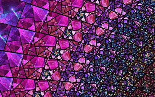 ガラス壁紙 紫の パターン ステンドグラス ガラス 設計 窓 対称 カラフル サイケデリックアート Wallpaperkiss