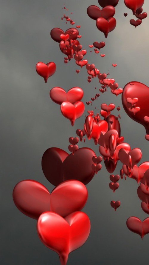 モバイル用の愛の壁紙 心臓 赤 愛 バレンタイン デー 心臓 人体 静物写真 カーマイン Wallpaperkiss