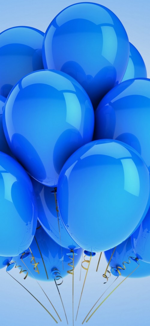 Cute Blue Wallpaper Blue Balloon Aqua Azure Electric Blue Illustration 172 Wallpaperkiss
