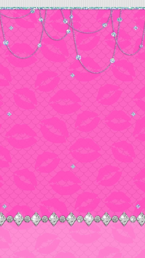 ピンクのグリッター壁紙 ピンク 繊維 パターン 心臓 Wallpaperkiss