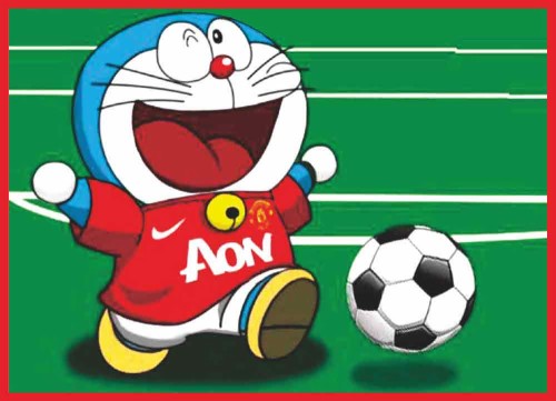 壁紙kartun Lucu Dan Imut サッカーボール フットボール 漫画 緑 プレーヤー スポーツ用品 演奏する ライン ゴールを決める Wallpaperkiss