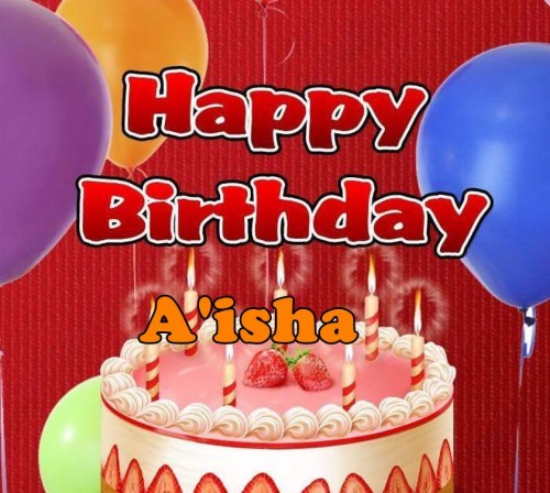 Ayesha Name Wallpaper Balloon Birthday Icing Sweetness Party Supply Cake Food Birthday Cake Party Buttercream Wallpaperkiss