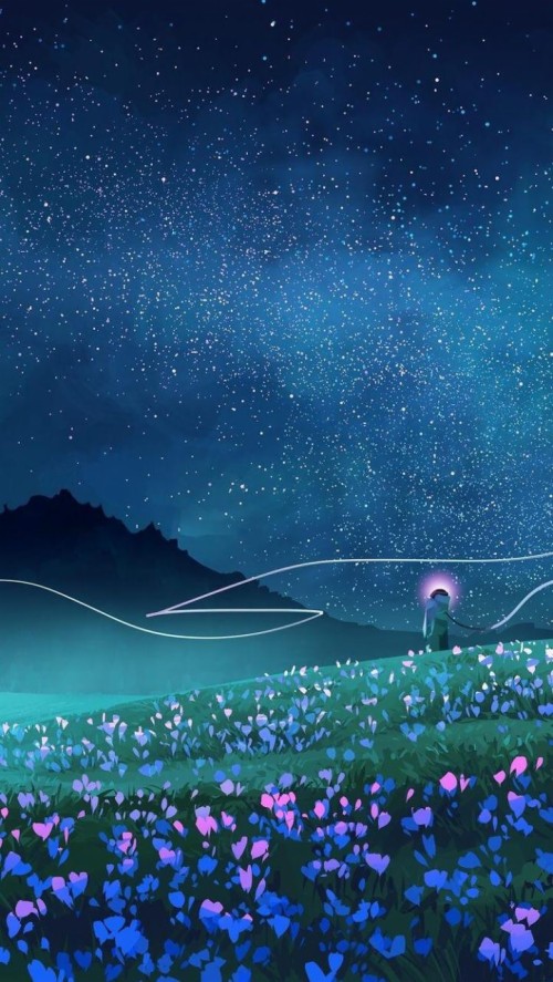 アニメの携帯壁紙 自然 空 自然の風景 雰囲気 夜 野草 風景 工場 スペース アニメーション Wallpaperkiss