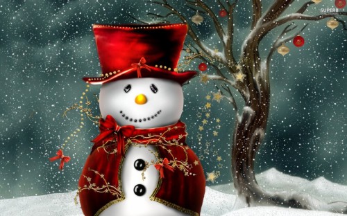 雪だるまの壁紙 雪だるま 冬 クリスマス イブ 雪 クリスマス 図 Wallpaperkiss