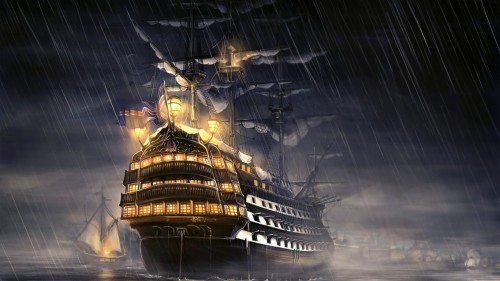海賊船の壁紙 帆船 車両 輸送する 船 幽霊船 ボート Cgアートワーク 一流 ガレオン船 帆 Wallpaperkiss