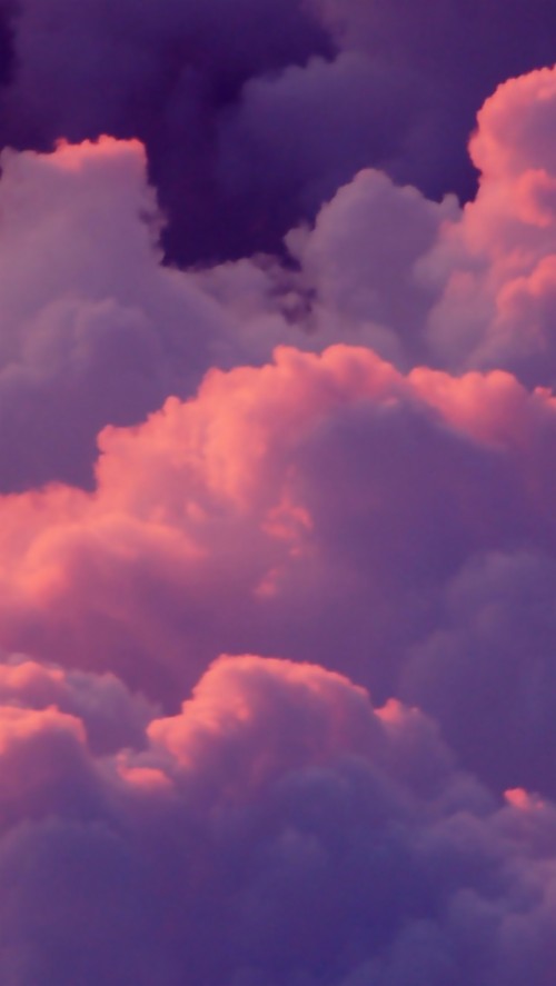 雲iphone壁紙 空 雲 積雲 昼間 雰囲気 ピンク 紫の イブニング Wallpaperkiss