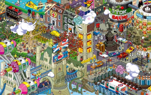ピクセルアートの壁紙 市 アート 世界 ゲーム Wallpaperkiss
