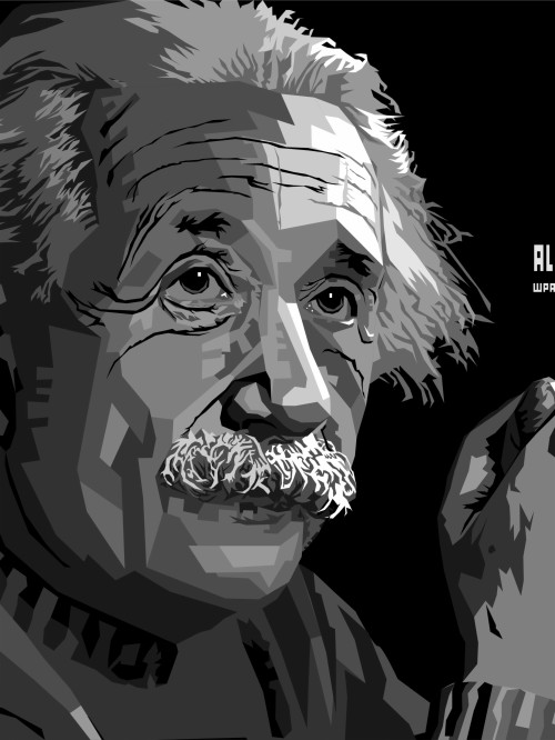 アインシュタインの壁紙 図 漫画 黒と白 アート 人間 肖像画 モノクローム フォント 写真撮影 Wallpaperkiss