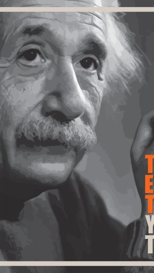 アインシュタインの壁紙 額 口ひげ 肖像画 写真撮影 物理学者 ひげ 黒と白 スマイル Wallpaperkiss