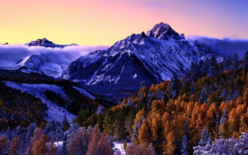 雪山の壁紙 山 自然の風景 自然 山脈 空 海嶺 マウントシーナリー 冬 Wallpaperkiss