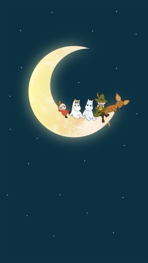 Moomin Wallpaper Atmosphere Sky Outer Space Astronomical Object Cartoon Illustration Space Planet Earth Calm Wallpaperkiss