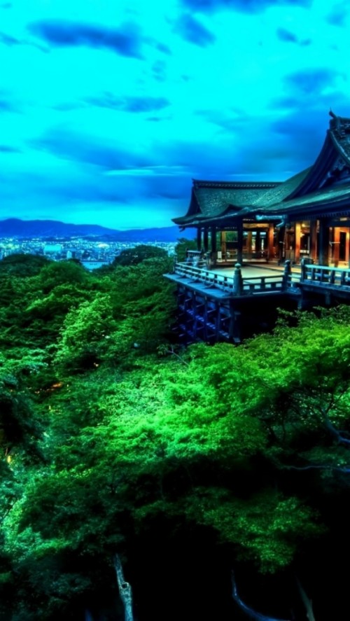 日本のiphone壁紙 自然 自然の風景 緑 空 家 建築 風景 雰囲気 木 Wallpaperkiss