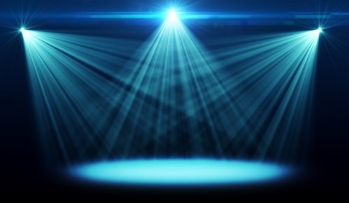 スポットライト壁紙 青い ステージ 光 視覚効果照明 点灯 技術 レンズフレア レーザ ディスコ Wallpaperkiss