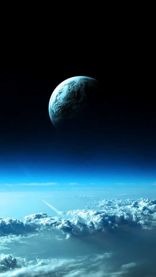 Iphone地球の壁紙 雰囲気 宇宙 空 天体 惑星 宇宙 スペース 月 地球 地平線 Wallpaperkiss