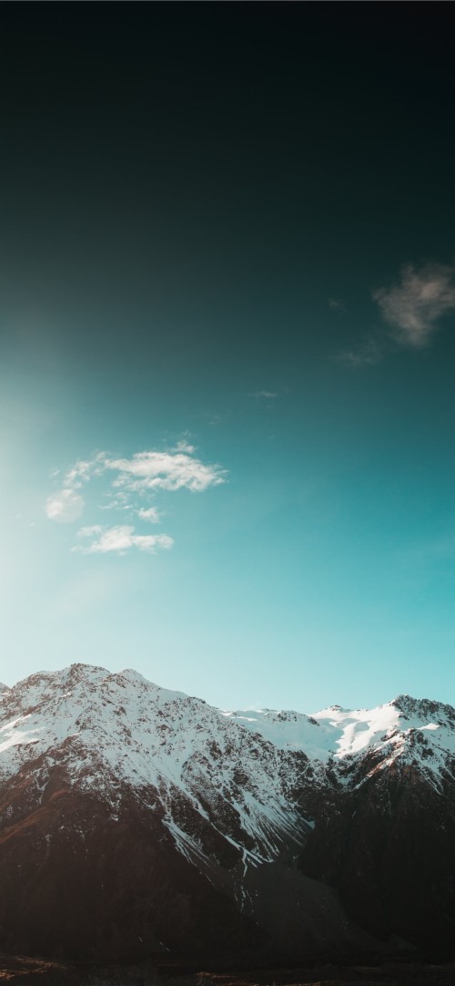 山のiphoneの壁紙 空 山 雲 青い 雰囲気 雪 山脈 冬 昼間 Wallpaperkiss