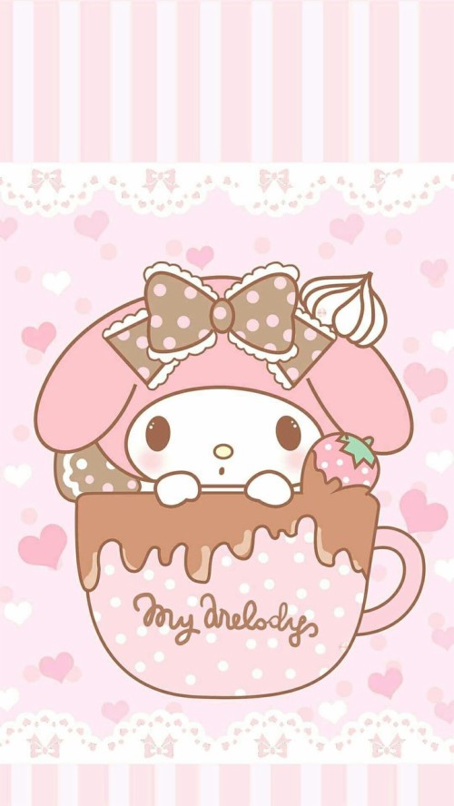 My Melody Wallpaper Pink Cartoon Illustration Clip Art 1443875 Wallpaperkiss