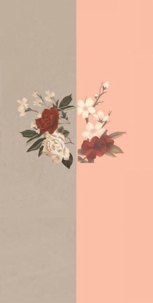 花の電話の壁紙 花 切り花 工場 ピンク ベージュ 花 花柄 造花 花弁 静物写真 Wallpaperkiss