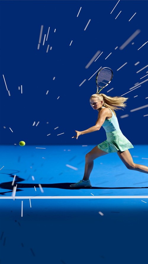 Iphoneのための女の子の壁紙 テニス 空 テニス選手 図 ラケットスポーツ 架空の人物 ラケット パフォーマンス スペース Wallpaperkiss